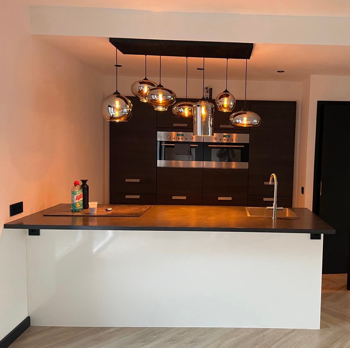 Complete keuken (kookeiland en kastenwand), Ophalen, Gebruikt, Wit, Overige typen