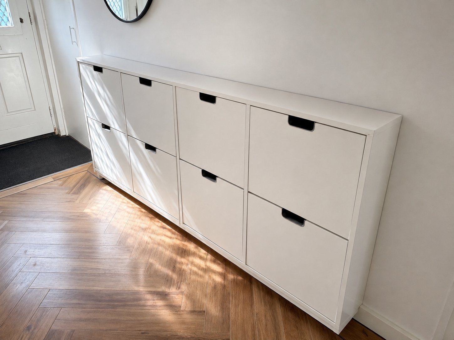 Ställ IKEA Witte Schoenenkast met 4 vakken, 2 stuks, Huis en Inrichting, Ophalen of Verzenden, Gebruikt