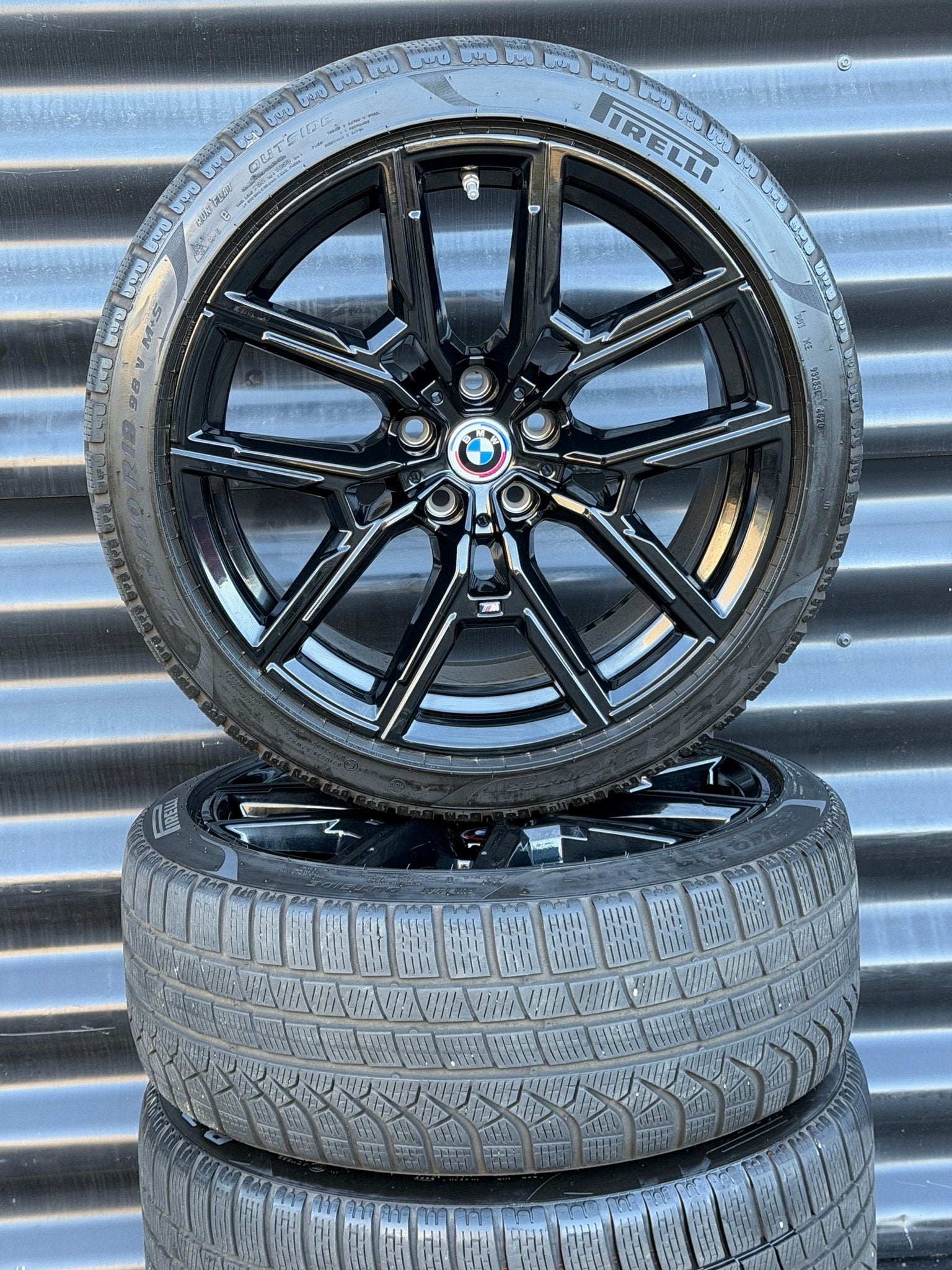 19” Nieuw Black BMW i4 4 Serie G26 859M velgen winterbanden, Gebruikt, -, -, Banden en Velgen