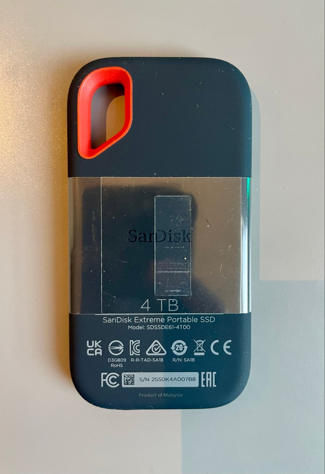 New – SanDisk Extreme Portable SSD | 4TB | 1050 MB/s, Computers en Software, Harde schijven, Server, SSD, Ophalen of Verzenden