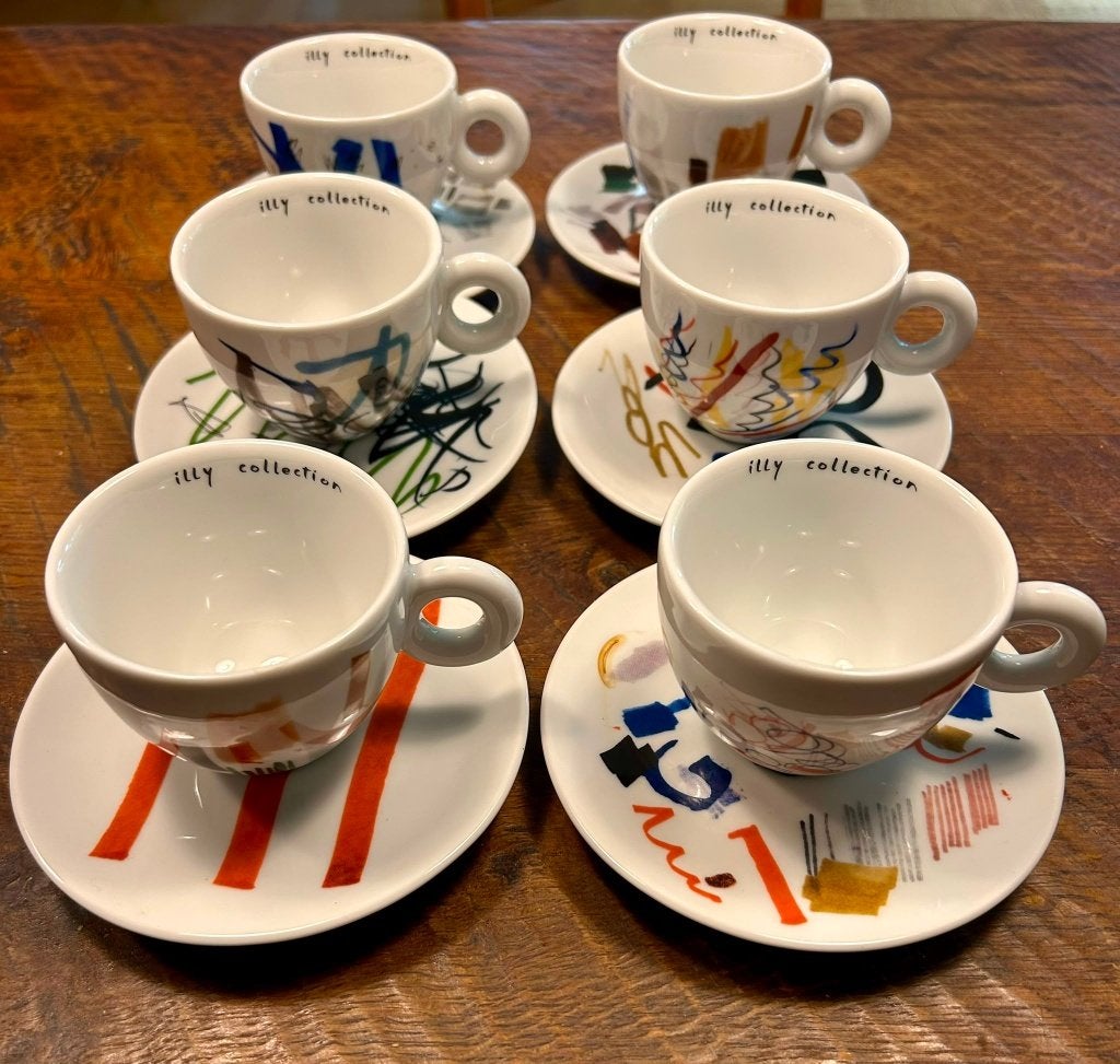 illy set espresso kopjes, Ophalen, Zo goed als nieuw, Overige stijlen, Kop(pen) en/of Schotel(s)