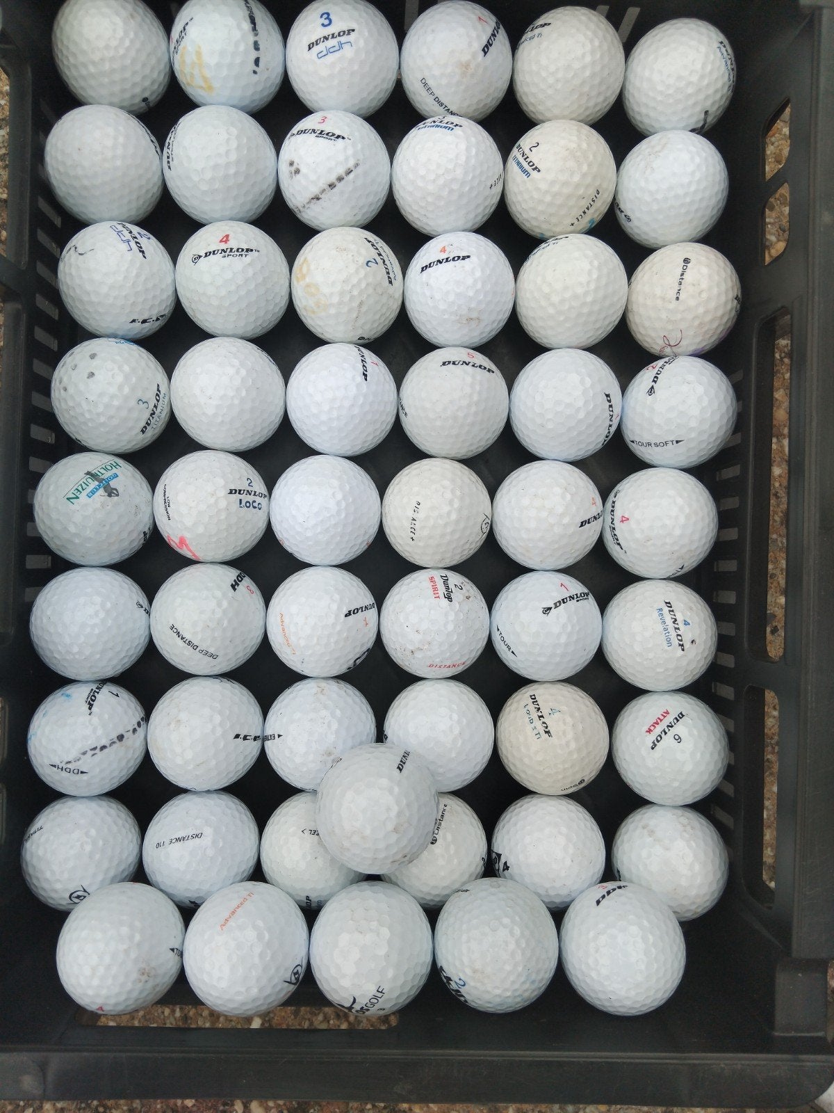 Golfballen Dunlop, Ophalen of Verzenden, Gebruikt, Bal(len)