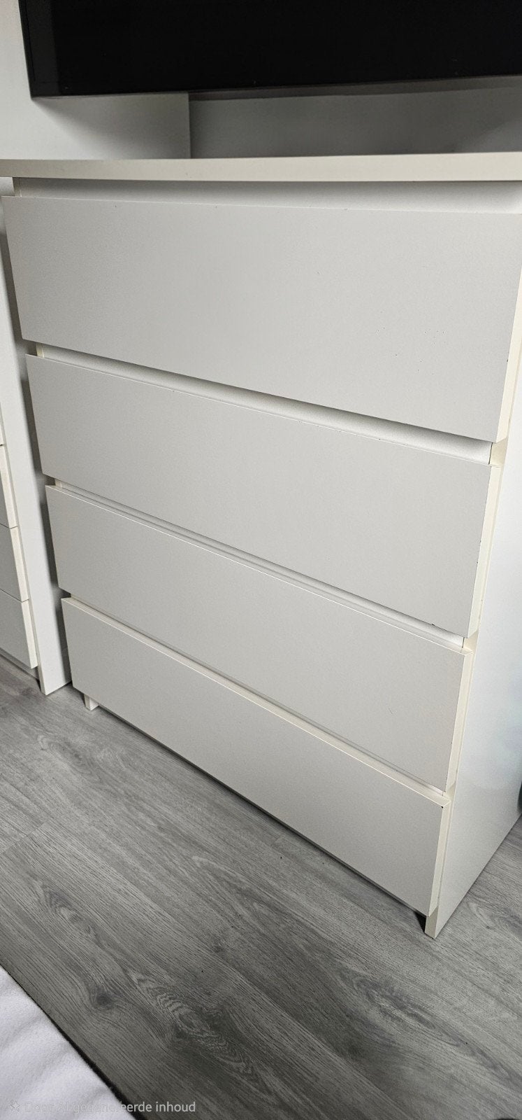IKEA Ladekast met 4 lades - Wit, Ophalen, Gebruikt, Modern, Scandinavisch, 100 tot 150 cm