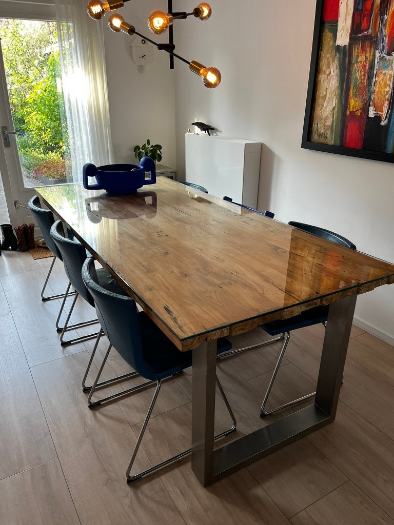6x IKEA Bernhard eetkamerstoelen – blauw, Ophalen, Blauw, Zo goed als nieuw, Vijf, Zes of meer stoelen