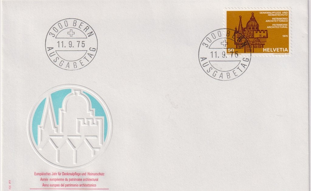 Zwitserland 1975 EUROPA Jaar van de Monumentenzorg S241, Verzenden, Onbeschreven, Europa
