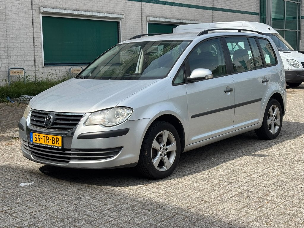 Volkswagen Touran 1.4 TSI 103KW DSG Automaat 2007 Grijs, Stof, 4 cilinders, Origineel Nederlands, Bedrijf
