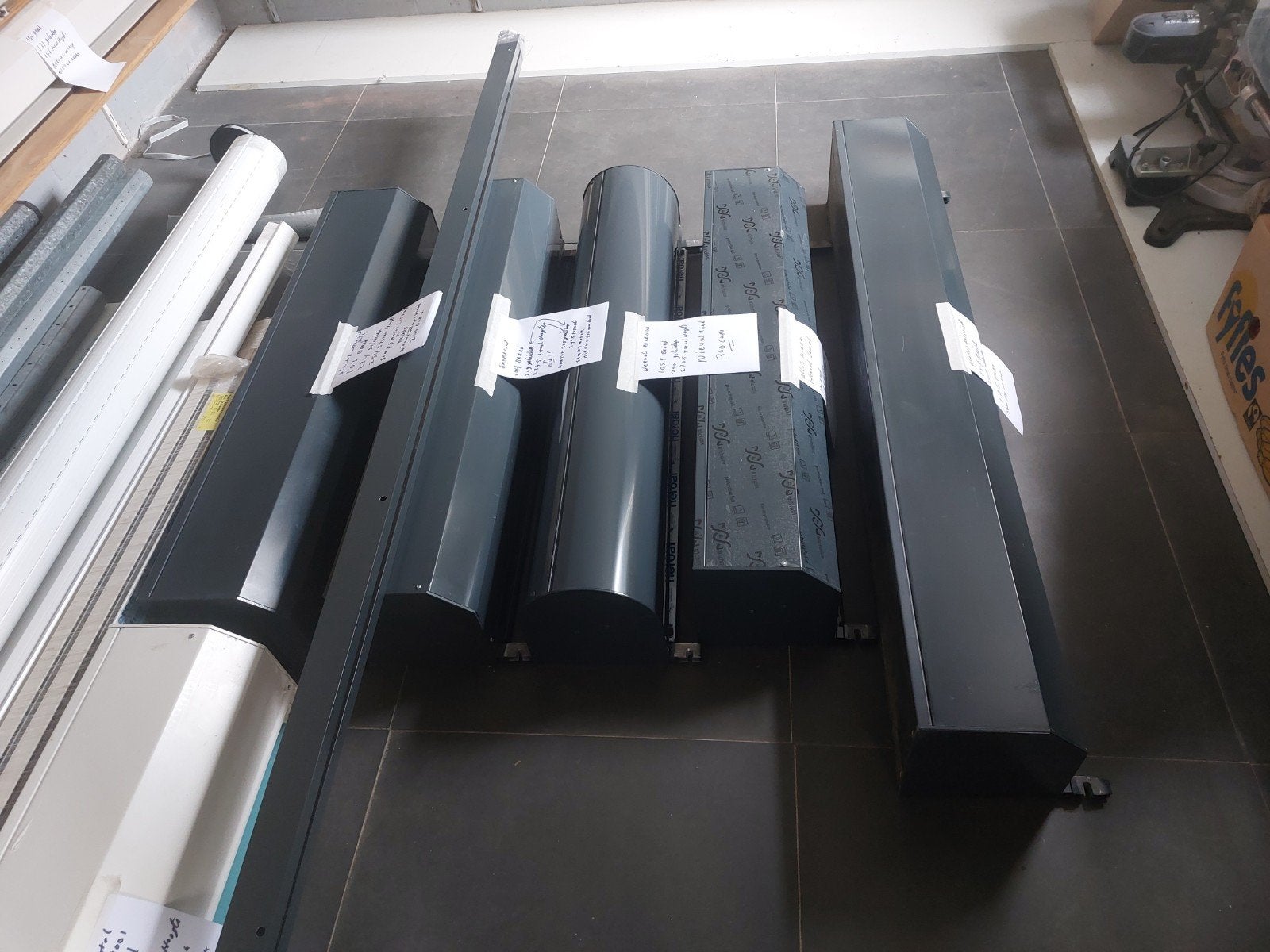5x antraciet rolluiken elektrisch somfy, Ophalen of Verzenden, Wit, Minder dan 100 cm