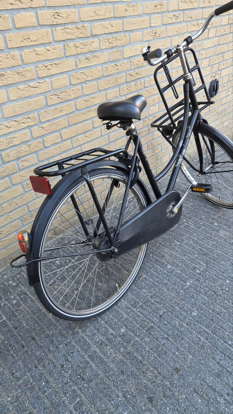 Omafiets 26 inch met terugtraprem en werkende verlichting, Ophalen, Terugtraprem, Gebruikt, Minder dan 47 cm