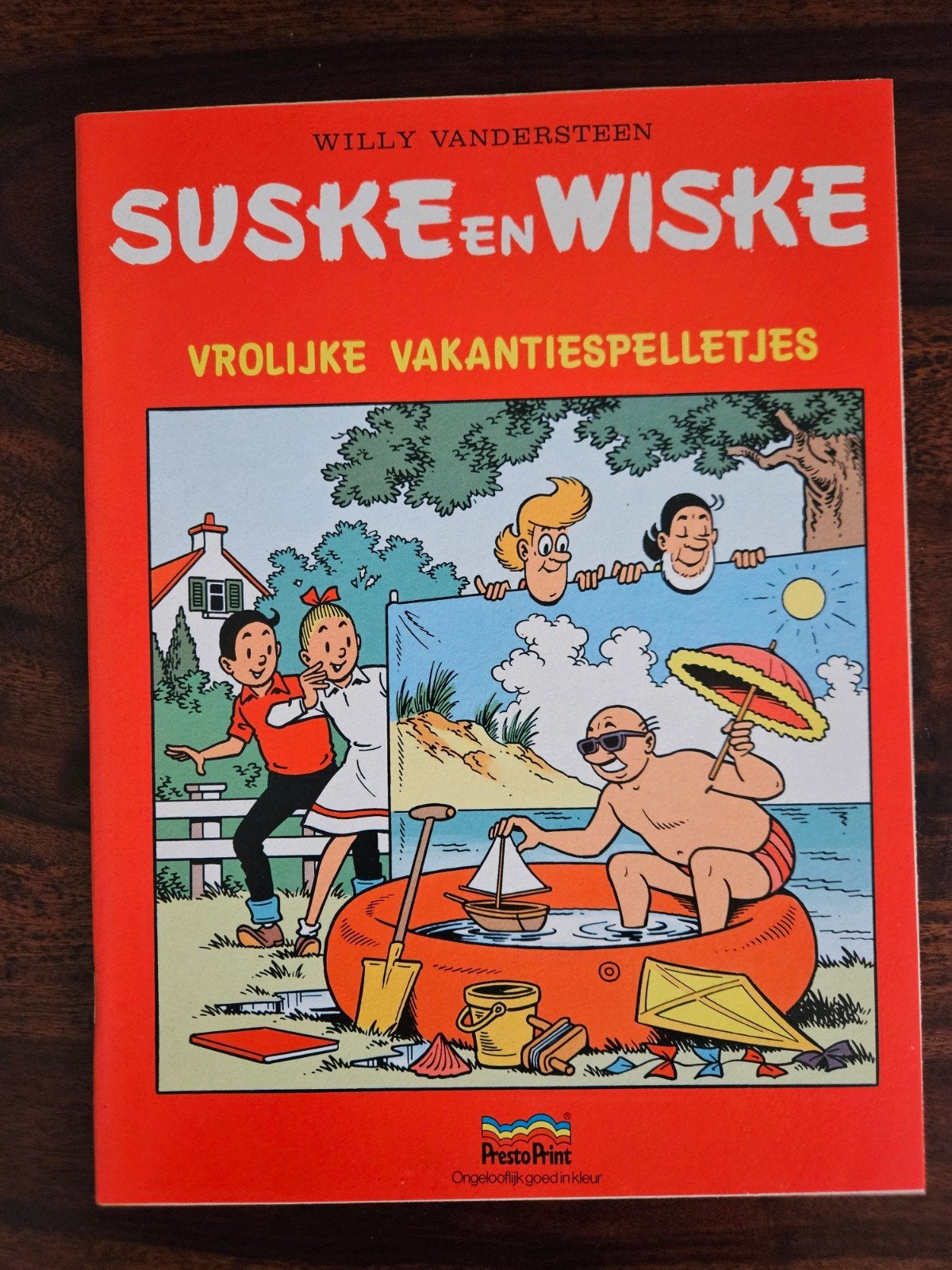 Suske en Wiske: Vrolijke Vakantiespelletjes, Presto Print, Eén stripboek, Ophalen of Verzenden, Gelezen, Willy Vandersteen