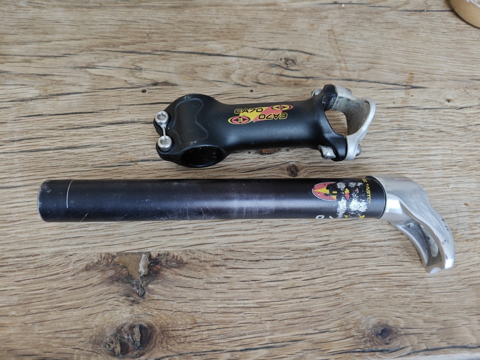 Easton EA70 Stuurpen en Zadelpen Set, Fietsen en Brommers, Fietsonderdelen, Ophalen, Gebruikt, Racefiets, Stuur