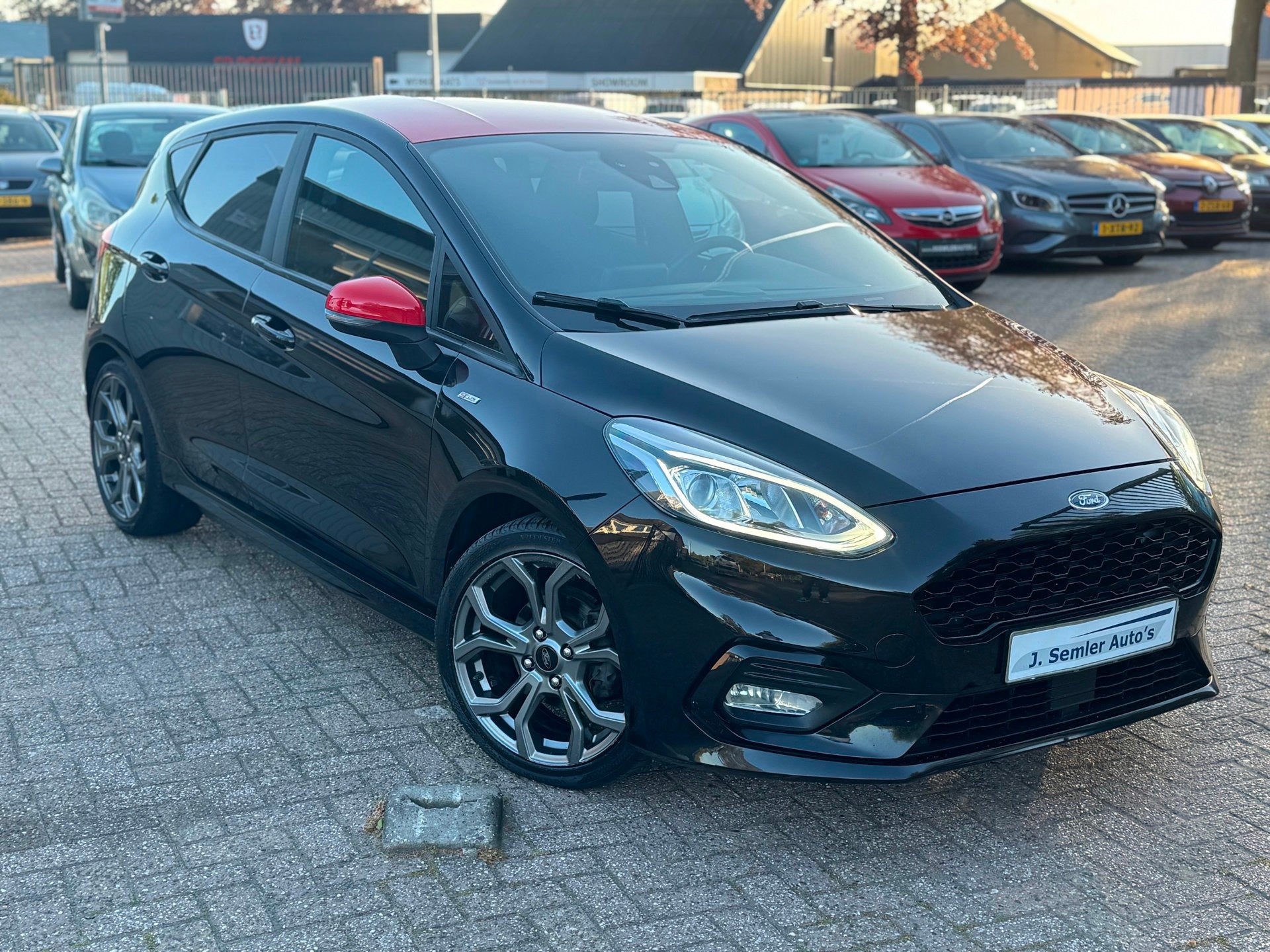 Ford Fiesta 1.0 EcoBoost ST-Line BLACK&RED NAVI B&O CAMERA C, Auto's, Ford, Voorwielaandrijving, Gebruikt, Origineel Nederlands