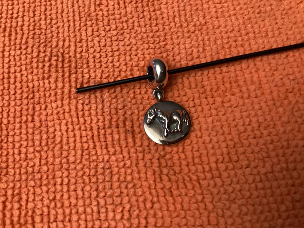 Pandora Hanger Paard Niet gedragen, Verzenden, Nieuw, Zilver, Pandora