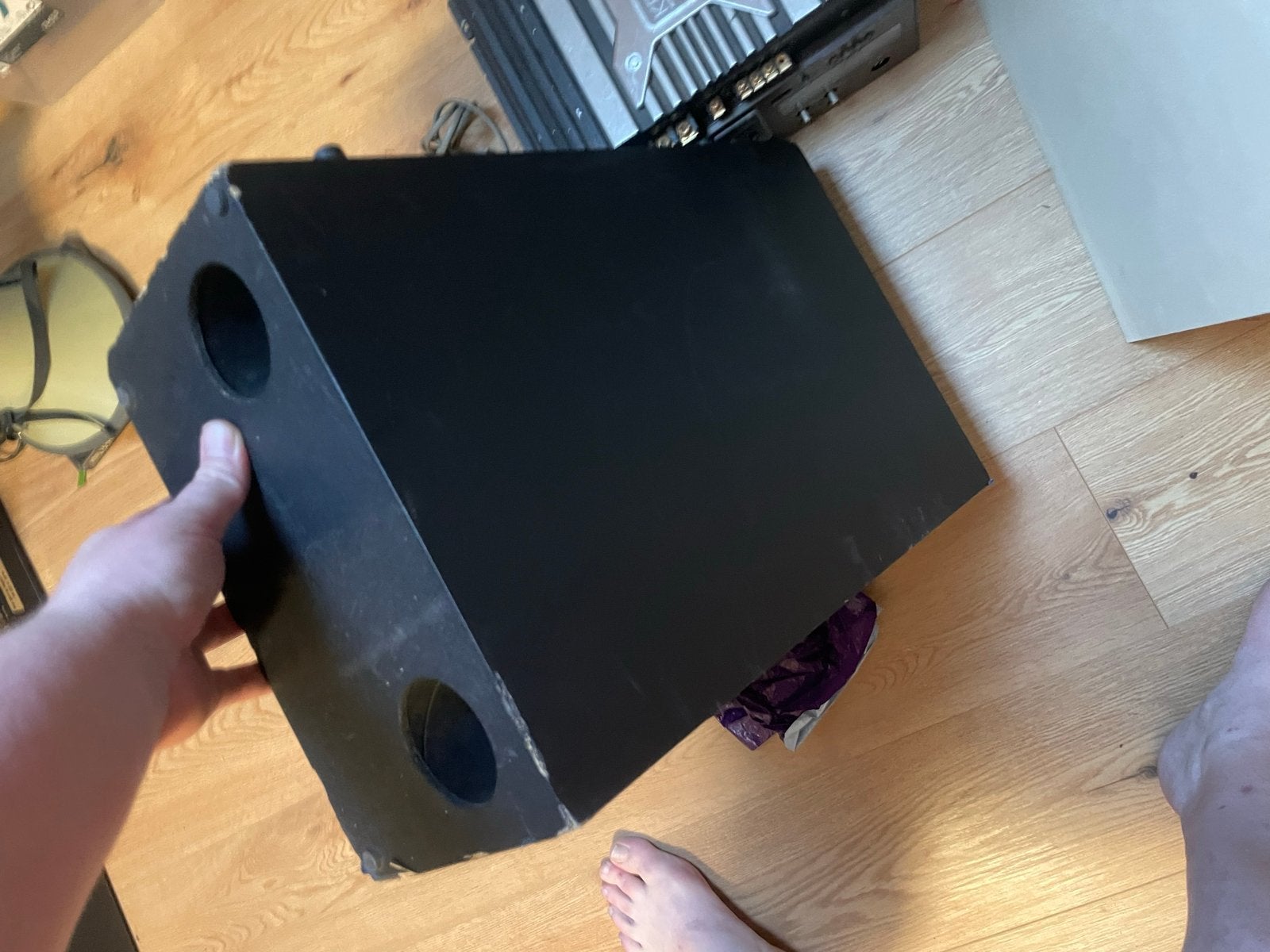 2 passieve Bose Acoustimass subwoofers (wit/zwart), Ophalen, Gebruikt, Subwoofer, 60 tot 120 watt