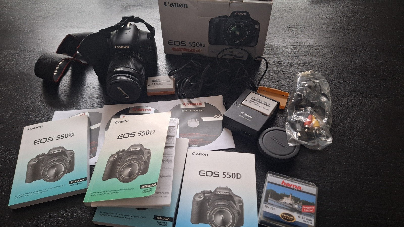 Canon EOS 550D, Audio, Tv en Foto, Fotocamera's Digitaal, Ophalen, Gebruikt, Canon, Geen optische zoom