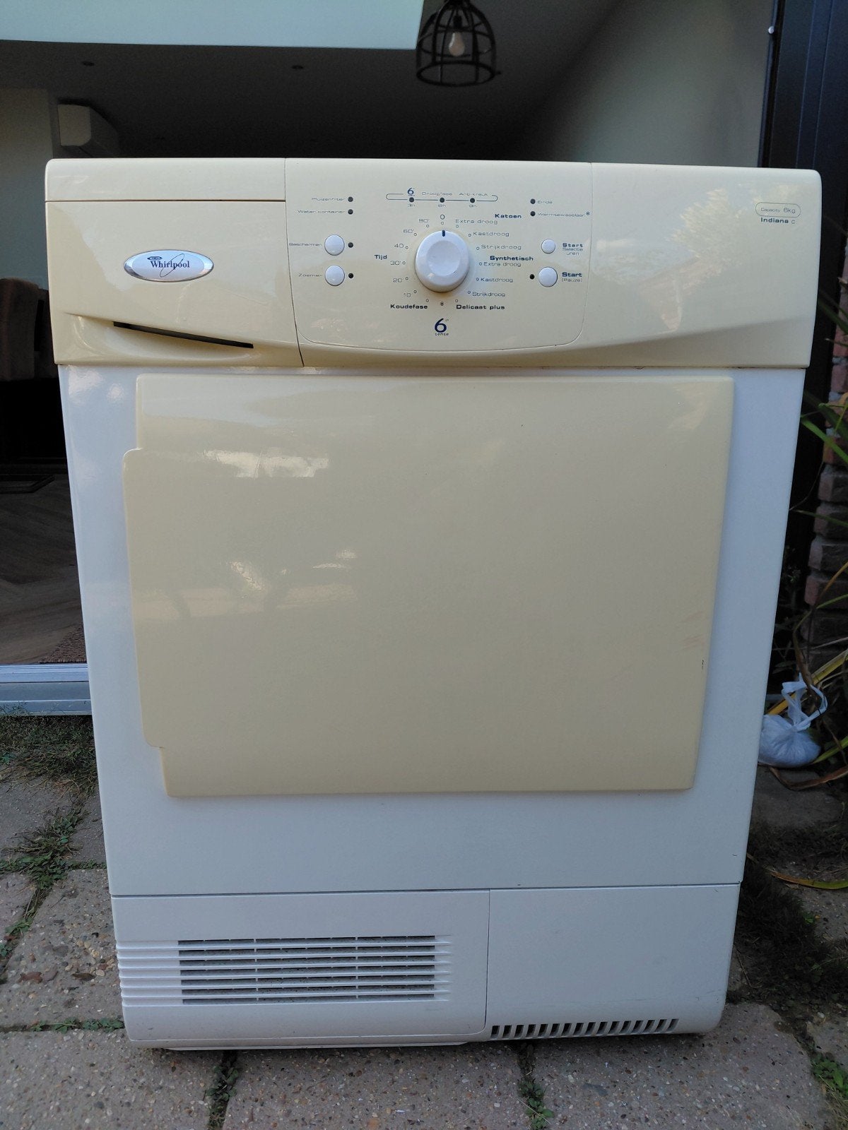 Droger 6 kg, Ophalen, Gebruikt, 4 tot 6 kg, Voorlader