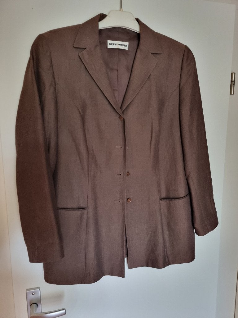 Blazer, bruin, Gerry Weber, maat 42, Bruin, Maat 42/44 (L), Ophalen of Verzenden, Jasje