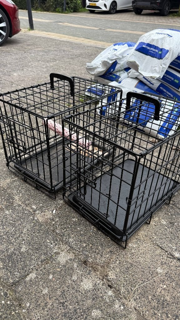 Twee transportkooien voor papegaaien – zo goed als nieuw, Ophalen, Zo goed als nieuw, Metaal, Vogelkooi