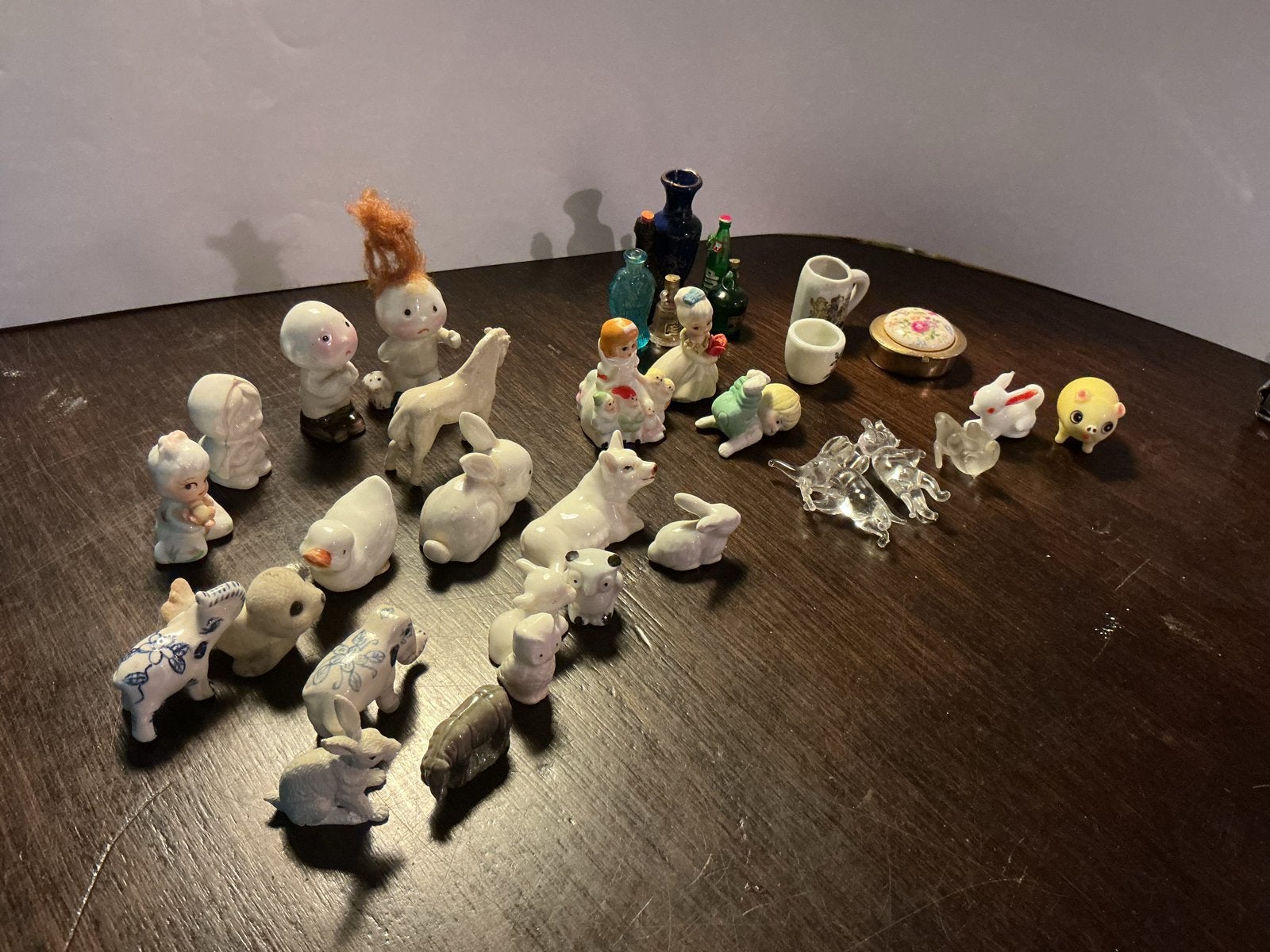 Verzameling van diverse miniatuur beeldjes  opbr giro 555, Ophalen of Verzenden, Gebruikt, Overige typen