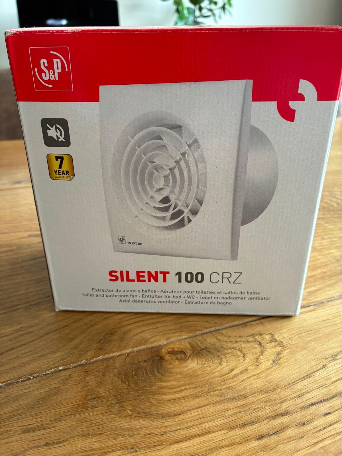 S&P Silent 100 CRZ Badkamer Ventilator/Afzuiger, Doe-het-zelf en Verbouw, Ventilatie en Afzuiging, Ophalen of Verzenden, Nieuw