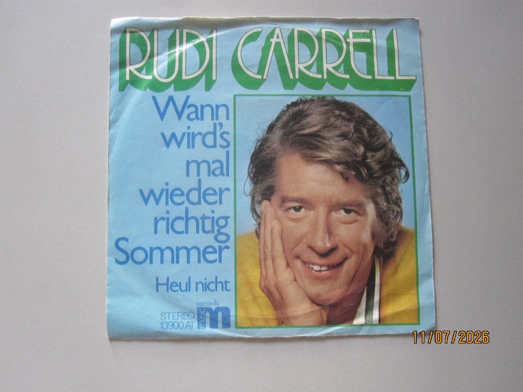 RUDI CARRELL -  wann wird's mal wieder richtig sommer - 7", Cd's en Dvd's, Gebruikt, 7 inch, Ophalen of Verzenden, Pop