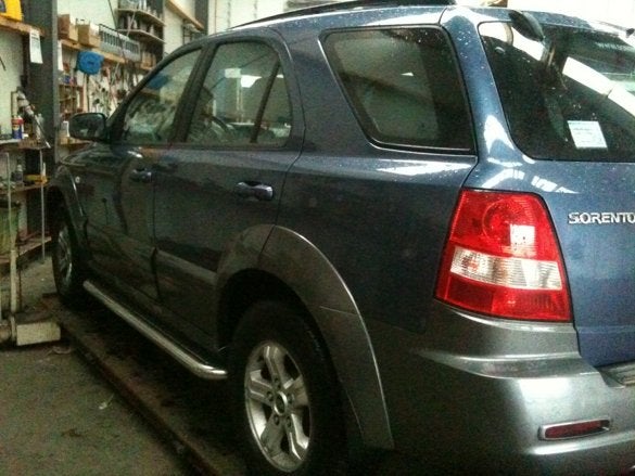 Kia Sorento 2010- Sidebars met rvs trede