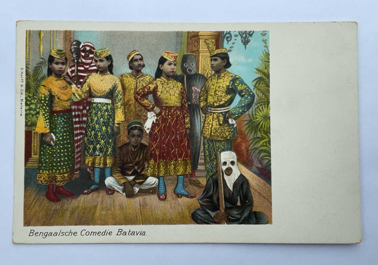 Ansichtkaart Bengaalsche Comedie Batavia omstreeks 1909, Verzenden, Voor 1920, Ongelopen, Buiten Europa