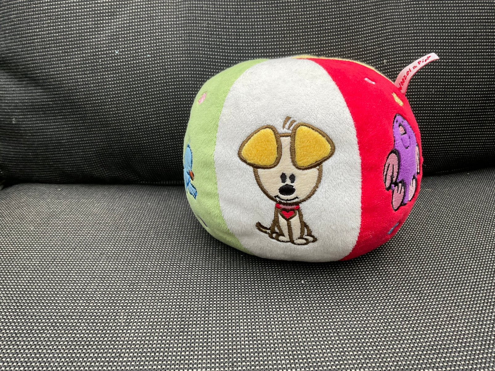 Nieuwe zgan pluche bal en rammelaar Woezel en Pip, Ophalen, Overige figuren, Nieuw, Gebruiksvoorwerp