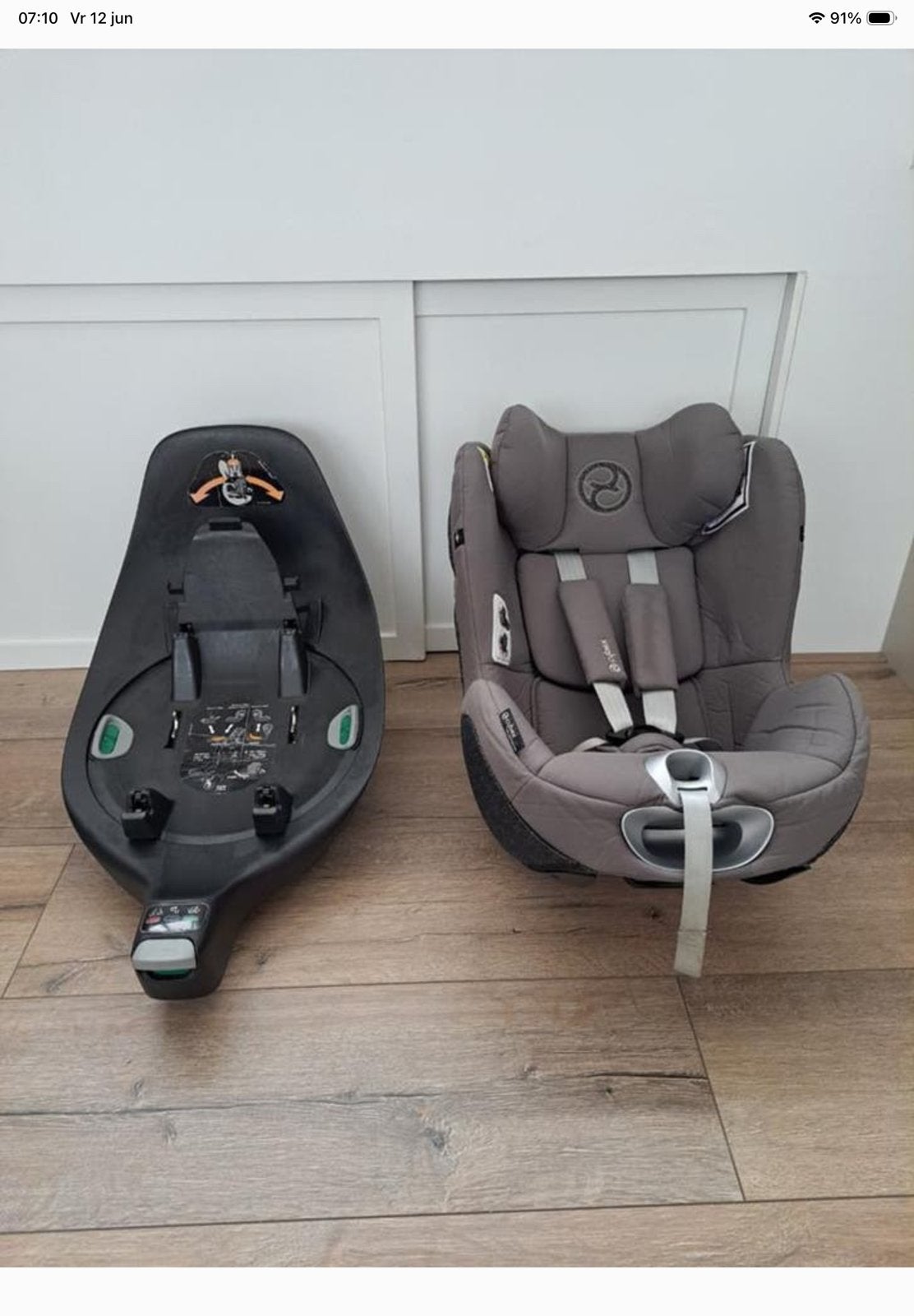 Cybex autostoel en Cybex Isofix autobase. Sirona Z-i size., Kinderen en Baby's, Autostoeltjes, Zo goed als nieuw, Isofix, 0 t/m 13 kg