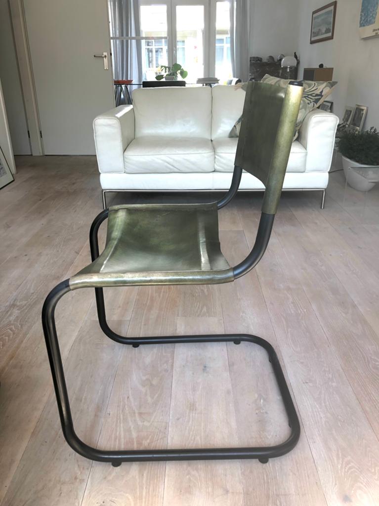 Buro/ eetkamer stoel, Huis en Inrichting, Stoelen, Gebruikt, Eén, Leer, Ophalen of Verzenden