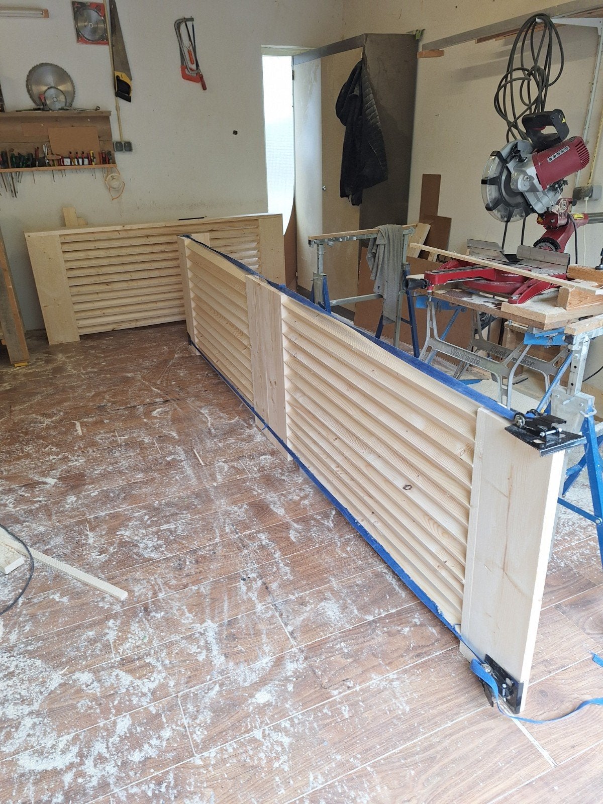 Radiator ombouw van terug gedroogd en geschaafd steigerhout, Ophalen of Verzenden, Nieuw