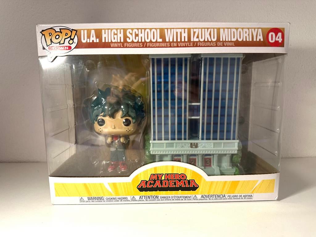 Funko Pop Town UA High School met Izuku Midoriya met doos, Ophalen, Gebruikt