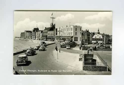 kaart-VLISSINGEN, Ophalen of Verzenden, 1940 tot 1960, Zuid-Holland