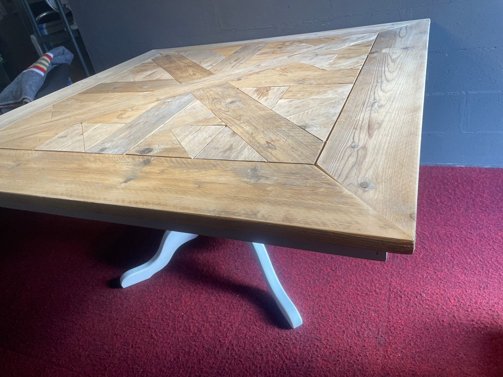 JORG eettafel mozaik 150/150, Ophalen, 200 cm of meer, 50 tot 100 cm, Zo goed als nieuw