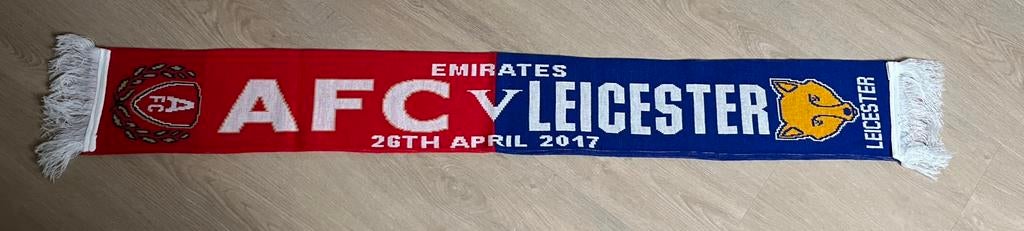 Arsenal - Leicester City sjaal 26-04-2017, Ophalen of Verzenden, Buitenlandse clubs, Vaantje of Sjaal