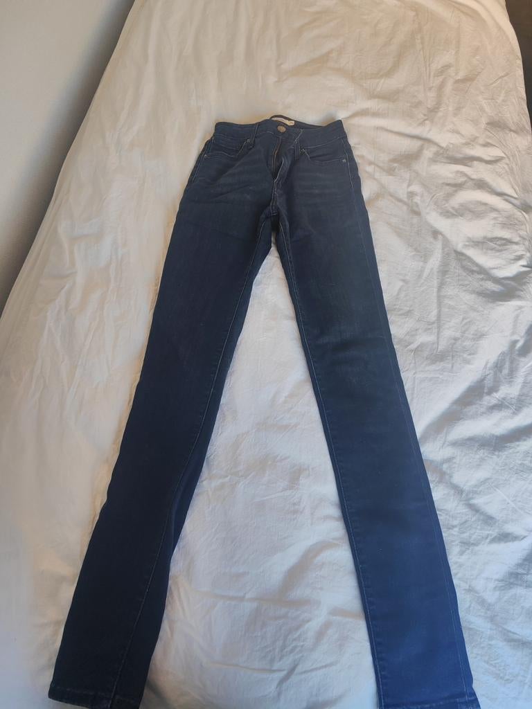 Levi's 721 High Rise Skinny Jeans W26, Blauw, Ophalen of Verzenden, Zo goed als nieuw, W27 (confectie 34) of kleiner