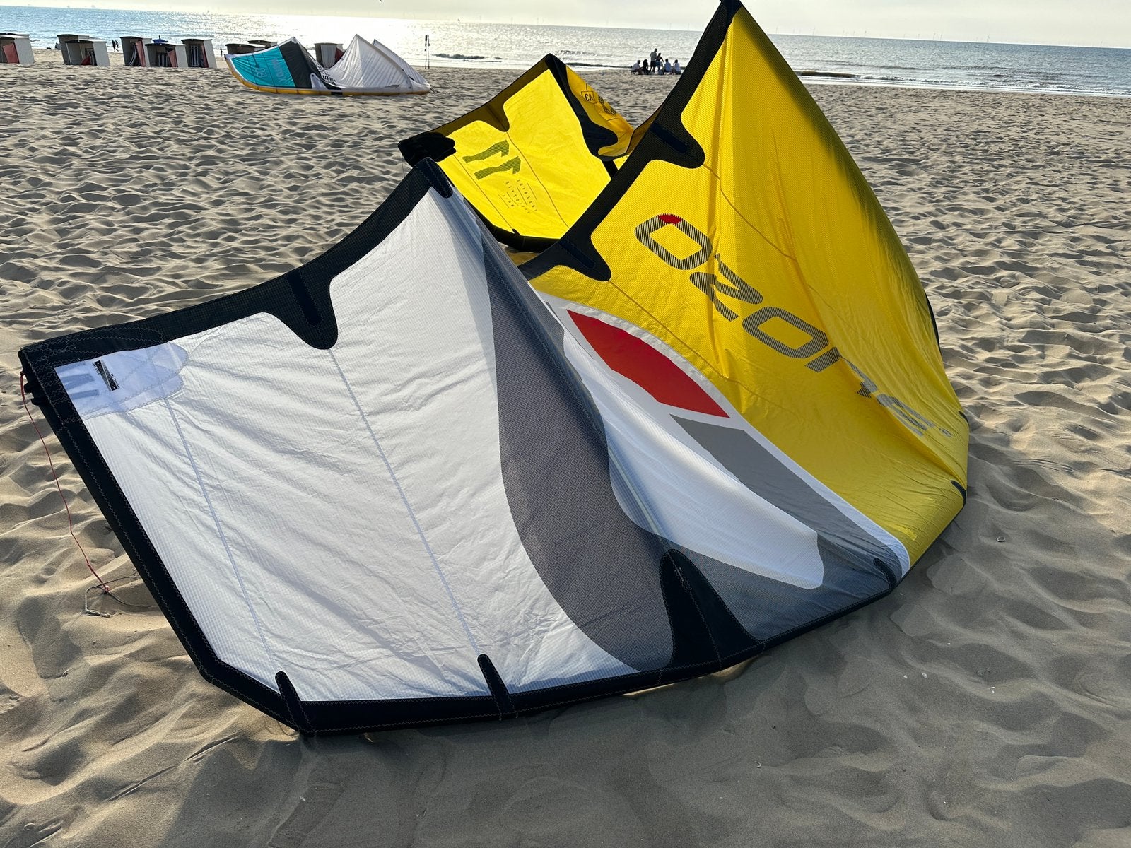 Ozone Enduro V3 9 mtr met Ozone bar, Ophalen, Gebruikt, 9 m², Geen board