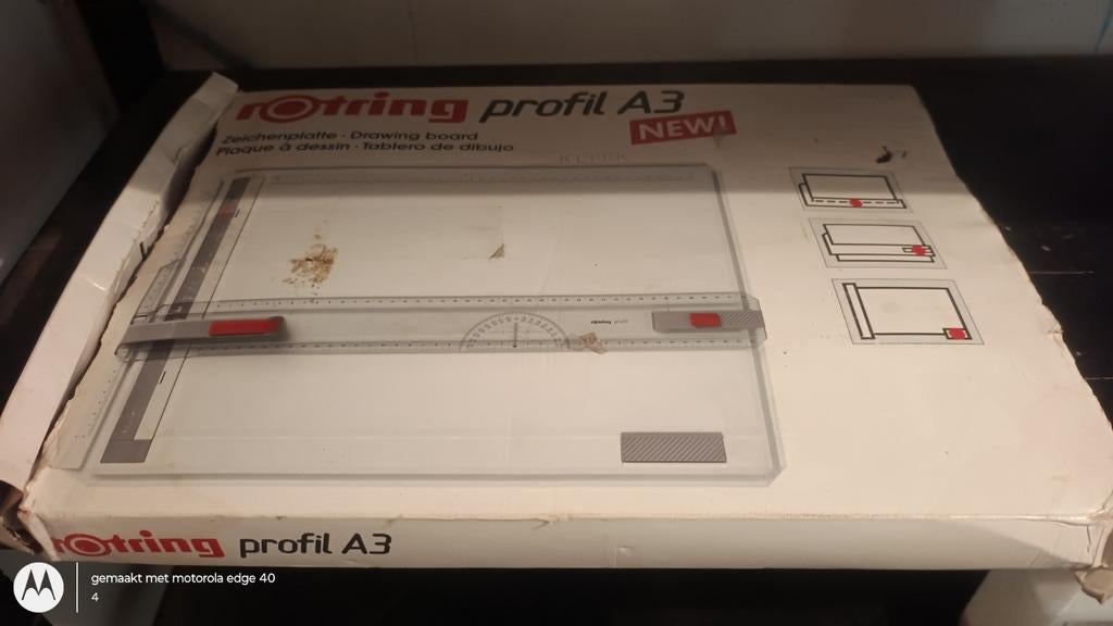 Rotring Profil A3 Tekenbord -, Doe-het-zelf en Verbouw, Tekentafels, Ophalen of Verzenden, Nieuw, Minder dan 130 cm