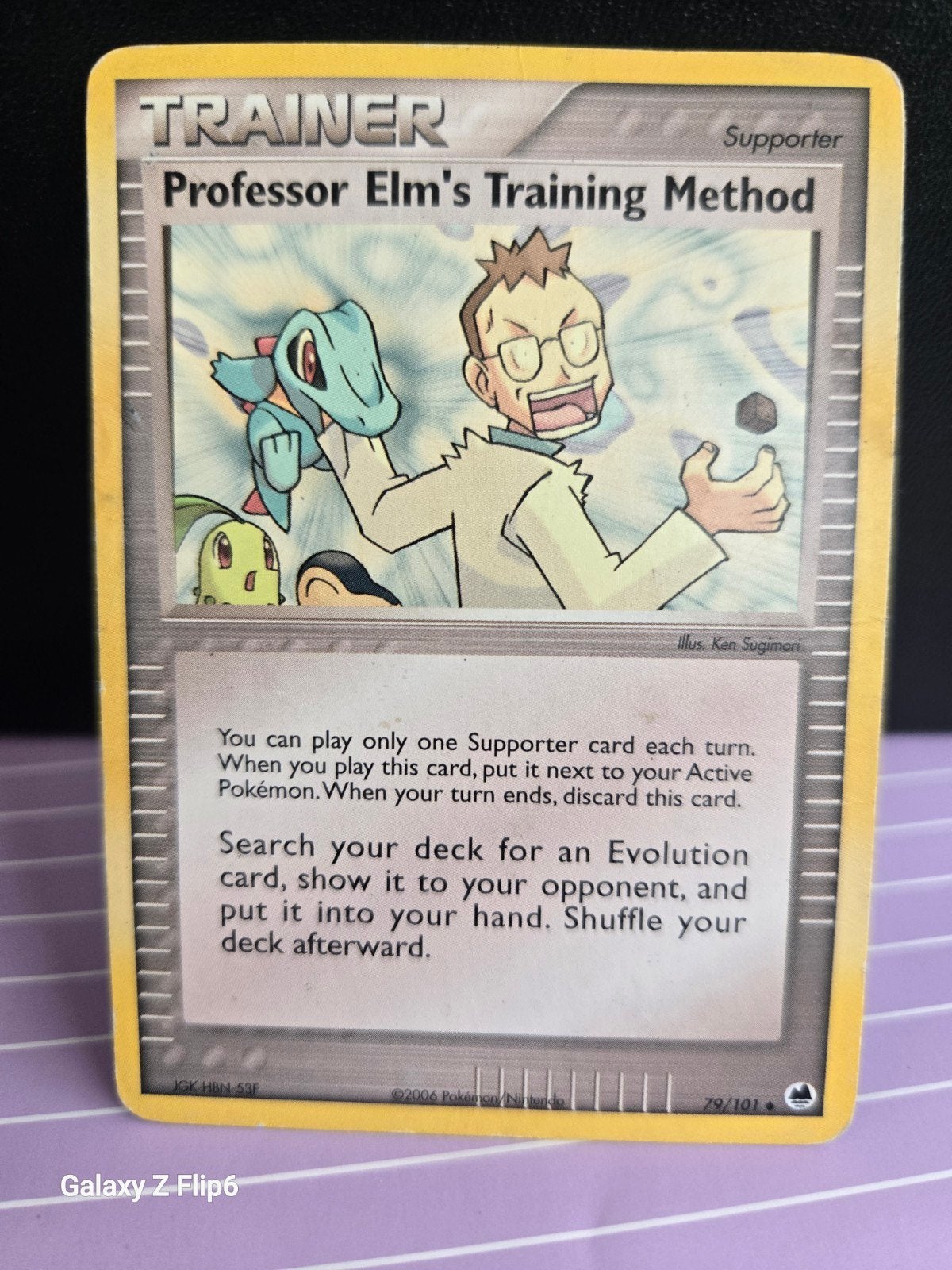 Professor Elm's Training Method Pokémon Kaart, Ophalen of Verzenden, Gebruikt, Losse kaart