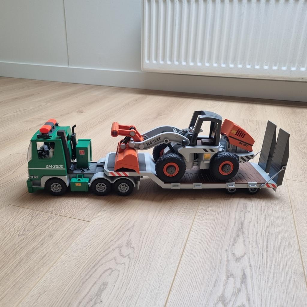 Playmobil 5026 dieplader met shovel, Kinderen en Baby's, Speelgoed | Speelgoedvoertuigen, Ophalen of Verzenden, Gebruikt