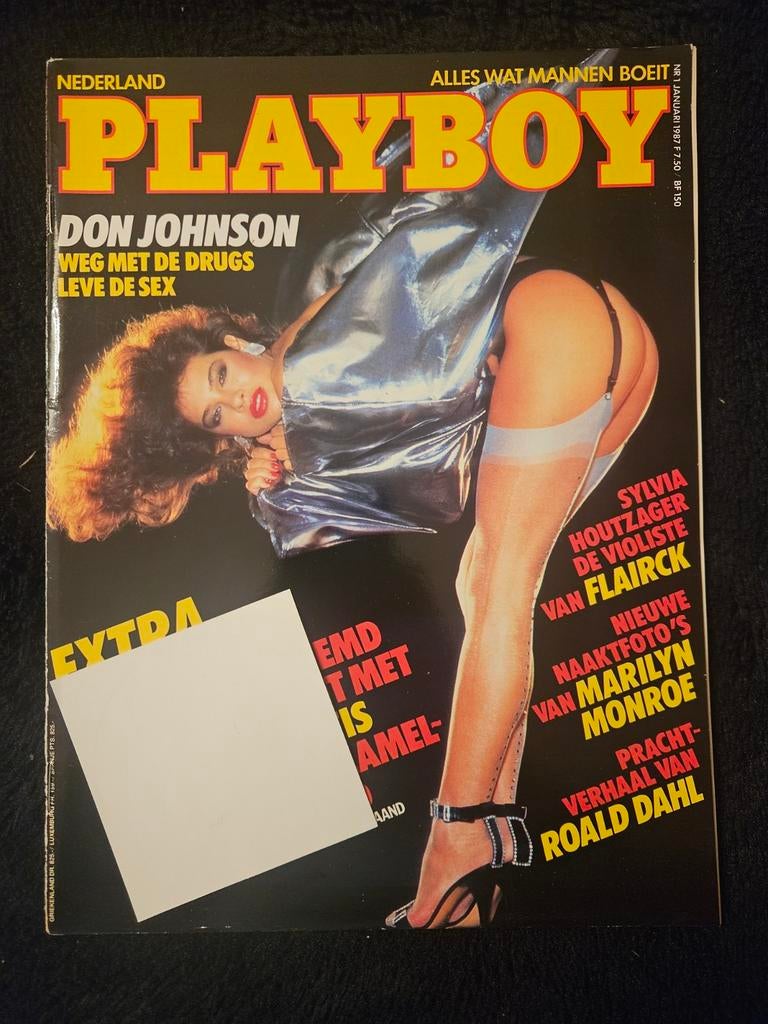 Playboy Nederland Januari/Februari 1987 - Don Johnson, Ophalen of Verzenden, Gelezen, Overige typen