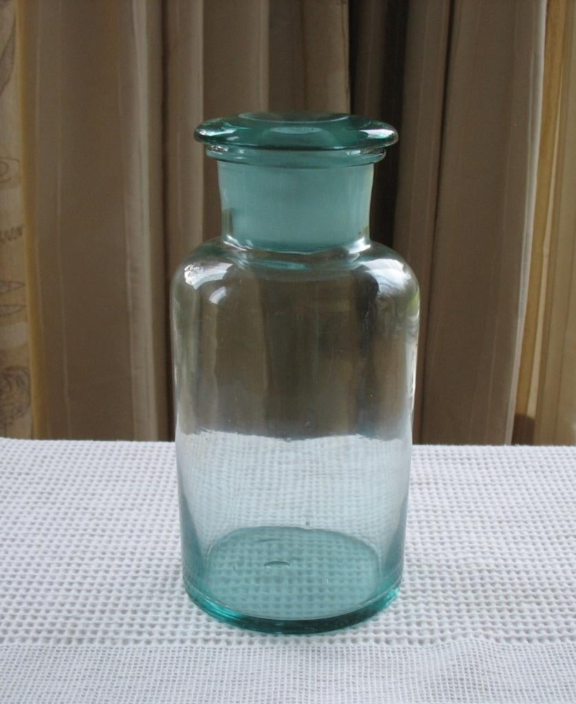 Apothekerspot groen glas, Antiek en Kunst, Ophalen of Verzenden