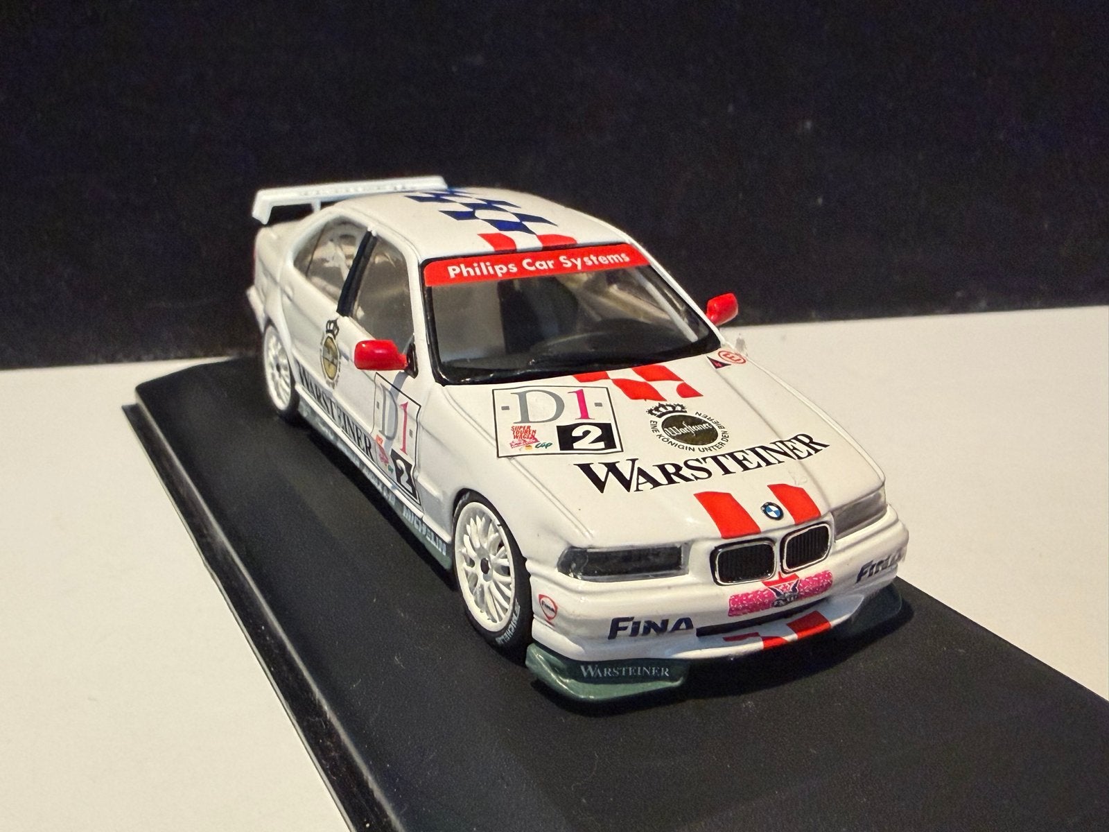 BMW E36 DTM Warsteiner Minichamps Schaalmodel, Ophalen of Verzenden, Zo goed als nieuw, Auto, MiniChamps