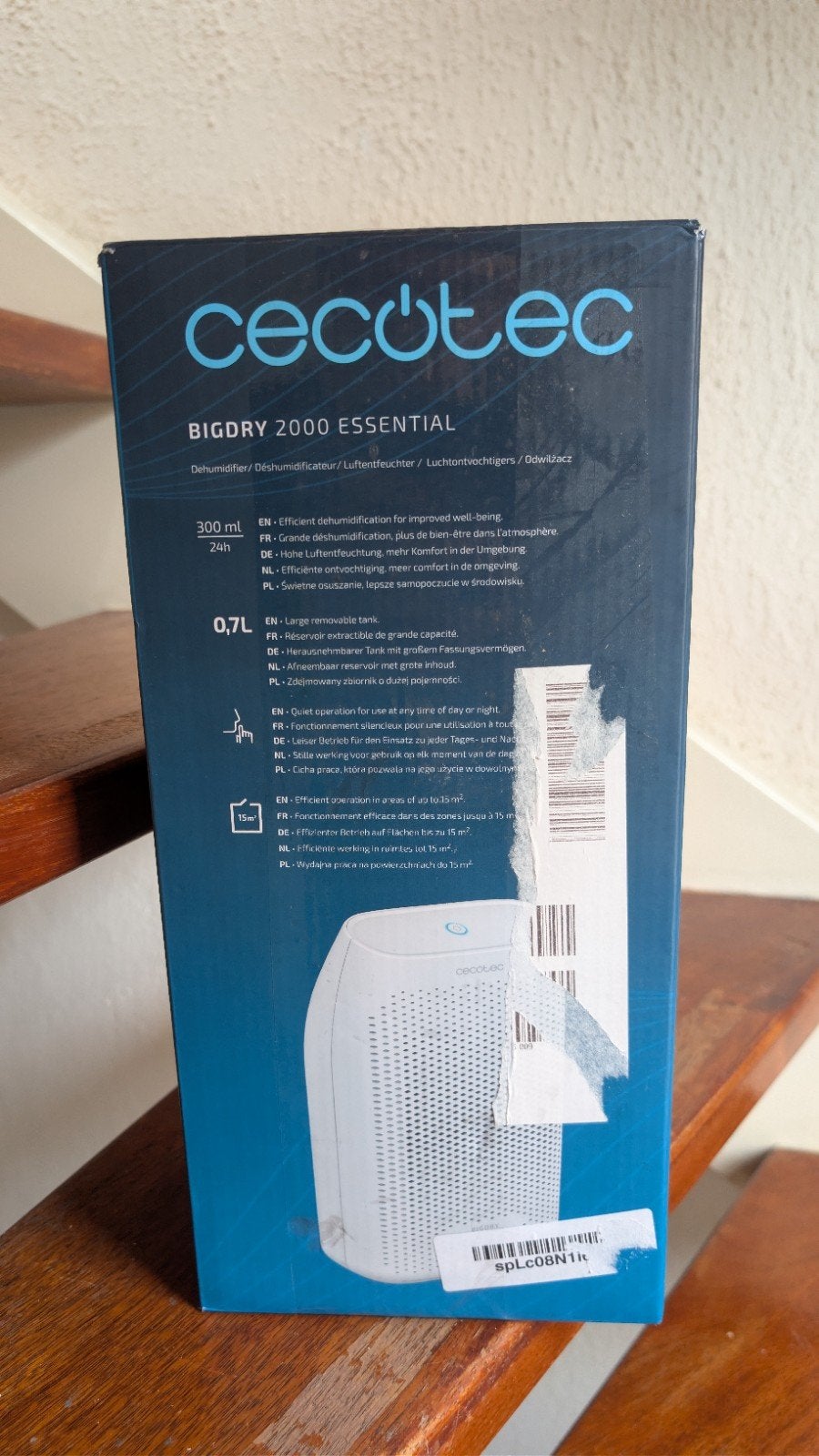 Cecotec BigDry 2000 Essential, Ophalen of Verzenden, Nieuw, Luchtbevochtiger