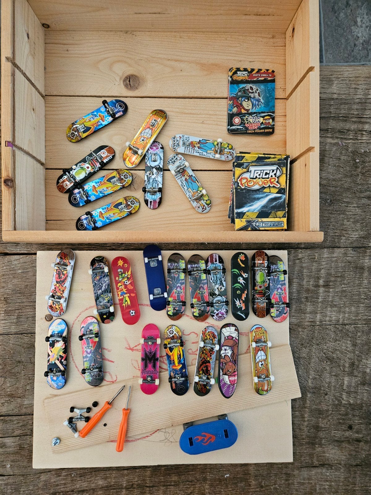 fingerboards, Ophalen