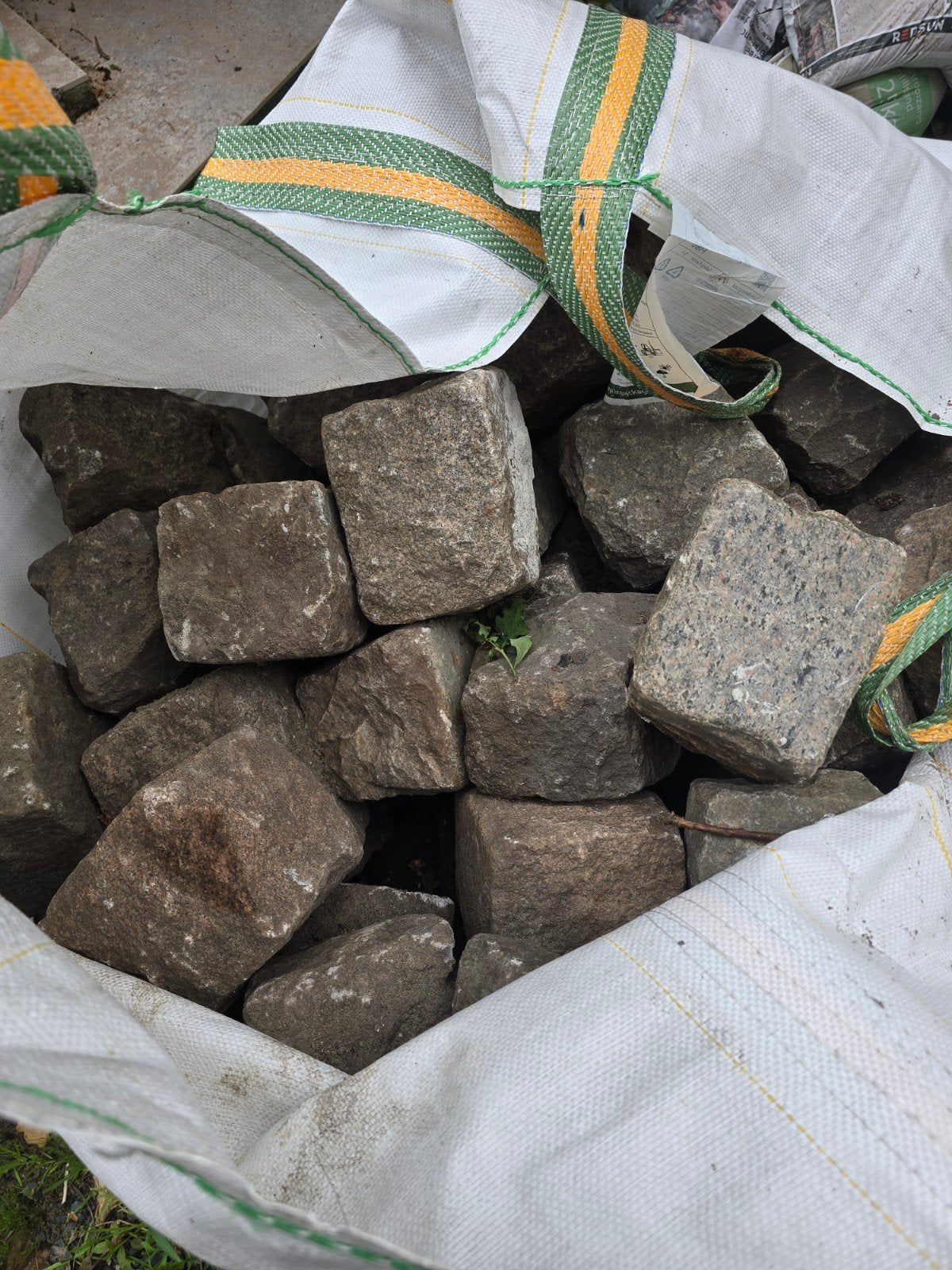 kasseien kinderkoppen voor tuin en terras, Ophalen, Gebruikt, Klinkers, Natuursteen