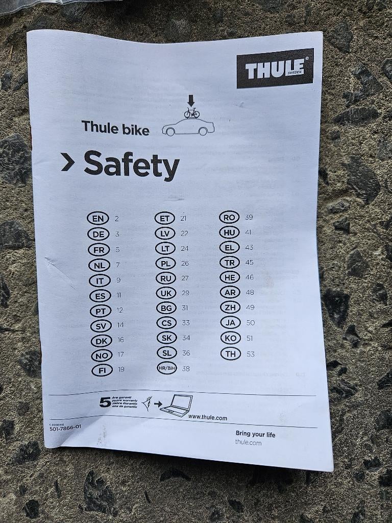 Thule Bike KE738-80100 – Nieuw, Ophalen