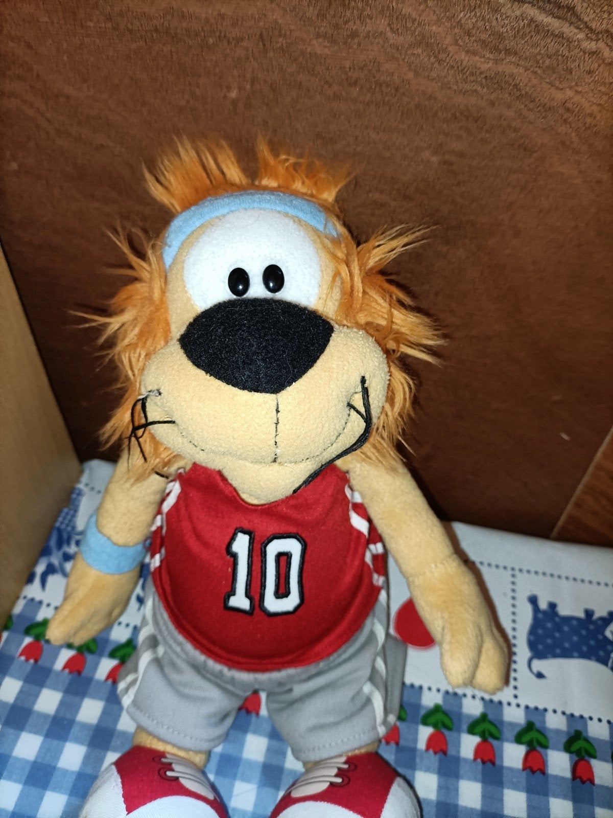 Loekie de Leeuw knuffel basketballer basketbal 🏀, Ophalen of Verzenden, Zo goed als nieuw, Overige typen
