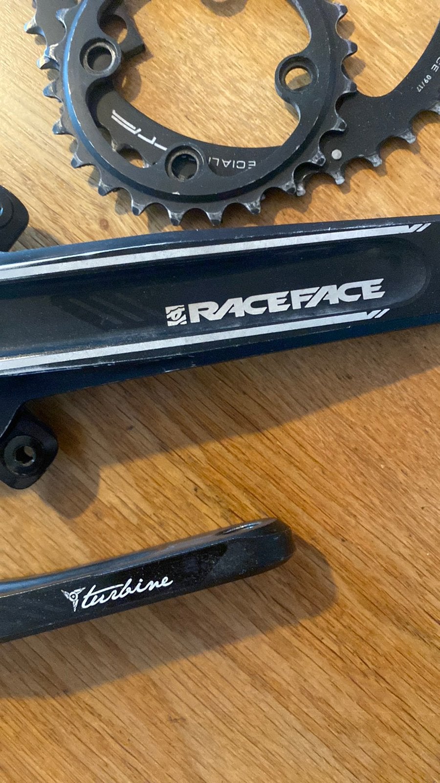 Raceface turbine crankstel, Ophalen of Verzenden, Gebruikt, Aluminium
