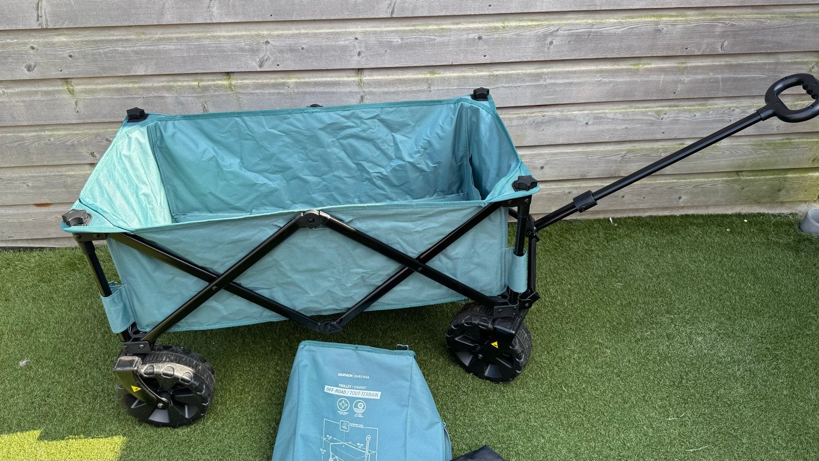 Decathlon Quechua Opvouwbare Off-Road Trolley/Bolderkar, Ophalen, Opvouwbaar, Zo goed als nieuw