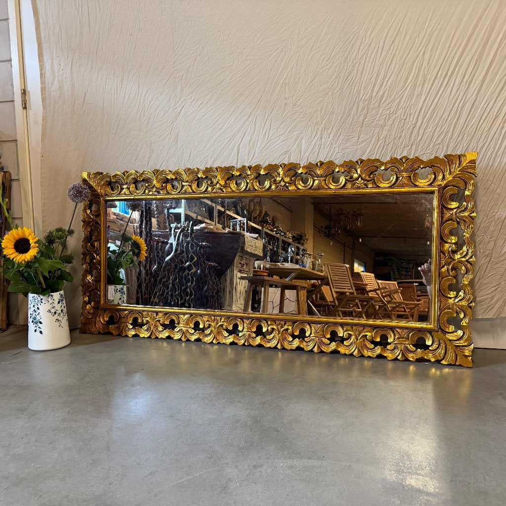 Barok spiegel – houten lijst goud- 180 x 80 cm- TTM Wonen, TTM Wonen, Meubels – (Perzische) Tapijten en Woonaccessoires, Taag 63, 2491 CS, Den Haag (Forepark)